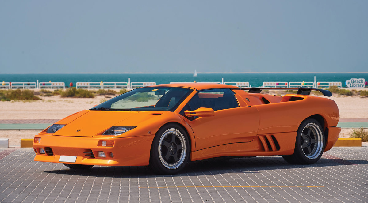 1999 Lamborghini Diablo VT Roadster offered at RM Sotheby’s Abu Dhabi live auction 2019